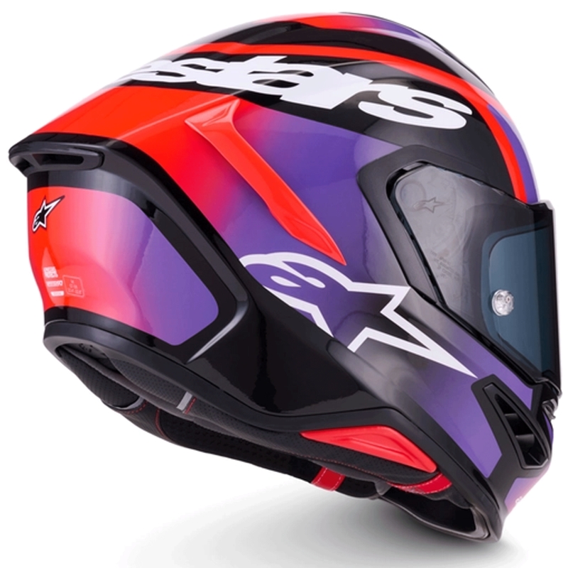 Alpinestars S-R7 Lumen -umpikypärä musta-violetti-fluo punainen-valkoinen
