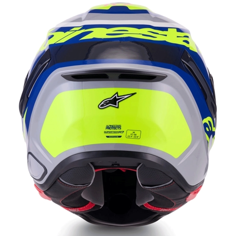 Alpinestars S-R7 Lumen -moottoripyöräkypärä, hopea-musta-pinkki-fluo-keltainen