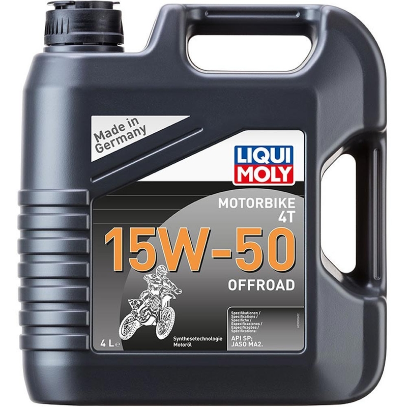 Synteettinen moottoriöljy LIQUI MOLY Motorbike 4T 15W50 Offroad 4 l