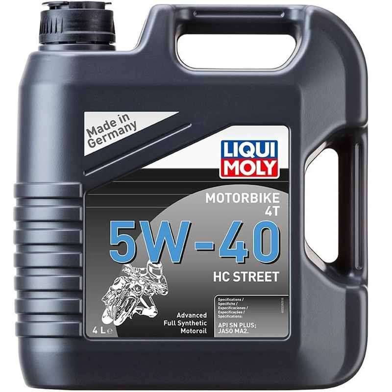 Synteettinen moottoriöljy LIQUI MOLY Motorbike 4T 5W40 HC Street 4 l