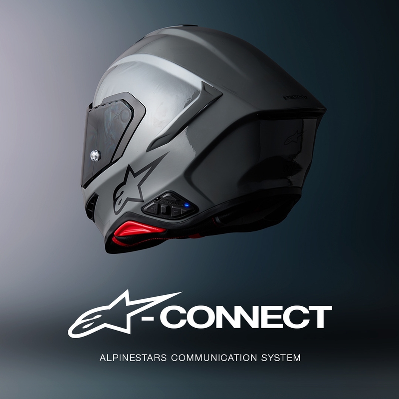 Bluetooth-moottoripyörän sisäpuhelin Alpinestars A-CONNECT -järjestelmä musta