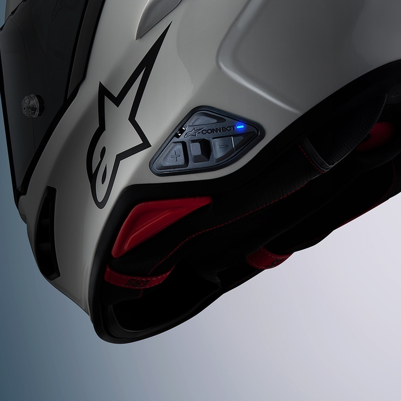 Bluetooth-moottoripyörän sisäpuhelin Alpinestars A-CONNECT -järjestelmä musta