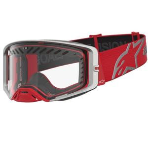 Alpinestars Supertech Dura Air Fluid puna-hopea motocrossilasit kirkkaalla pleksilasilla