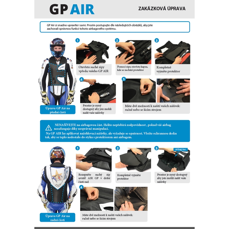 HELITE GP Air 2 -turvatyynyliivi musta ja valkoinen