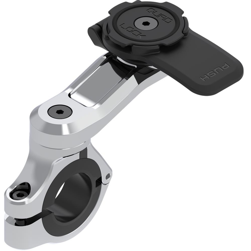 Quad Lock® PRO -ohjaustangon puhelinpidike, kromattu