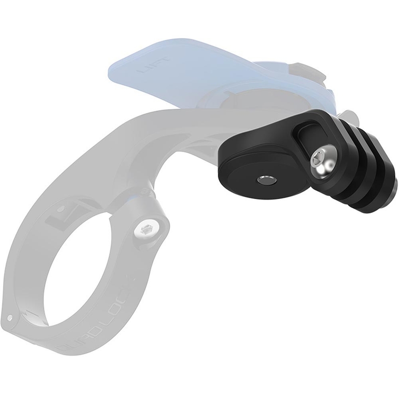 Quad Lock® Action-kamera/valoadapteri musta