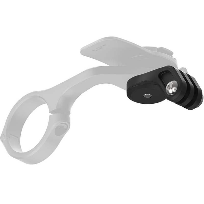 Quad Lock® Action-kamera/valoadapteri musta