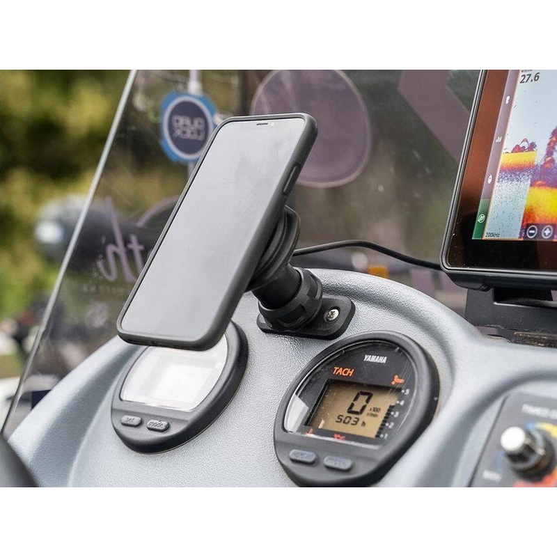 Quad Lock® 360 2-reikäinen litteä suorakulmainen pohja musta