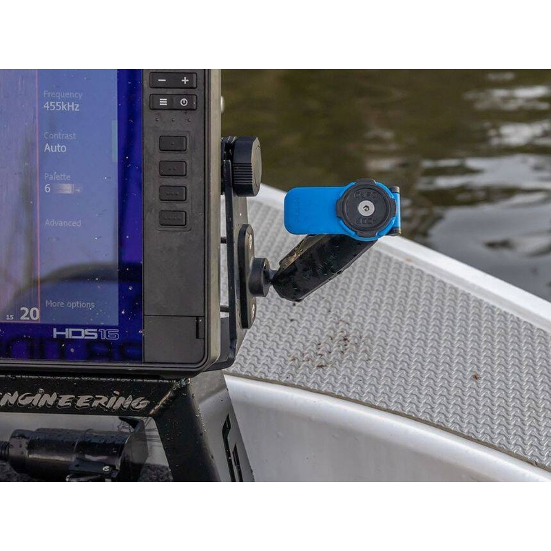 Quad Lock® 360 2-reikäinen litteä suorakulmainen pohja musta
