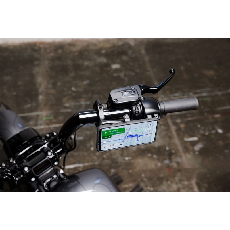 Quad Lock® PRO Suuri ohjaustankoon kiinnitettävä puhelinpidike musta