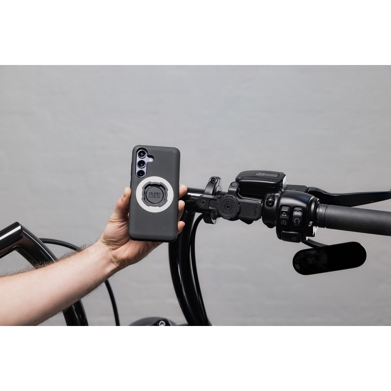 Quad Lock® PRO Suuri ohjaustankoon kiinnitettävä puhelinpidike musta