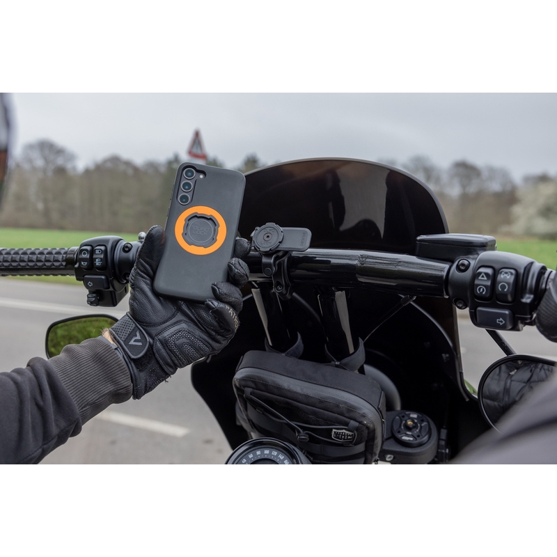 Quad Lock® PRO Suuri ohjaustankoon kiinnitettävä puhelinpidike musta