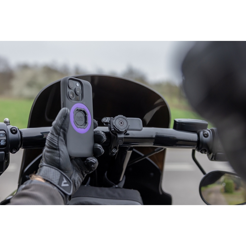 Quad Lock® PRO Suuri ohjaustankoon kiinnitettävä puhelinpidike musta