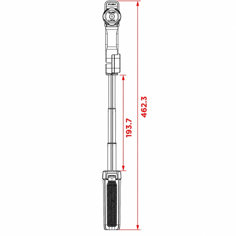 Quad Lock® -jalusta musta
