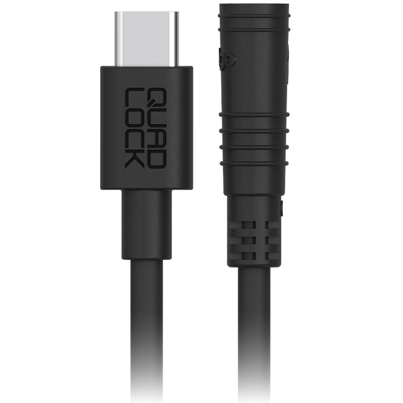 Quad Lock® -virtakaapeli musta
