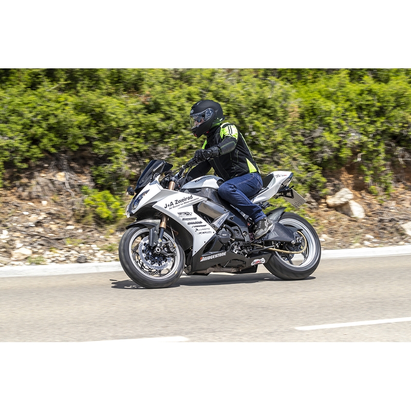 Airbag-takki HELITE Vented musta-fluokokeltainen