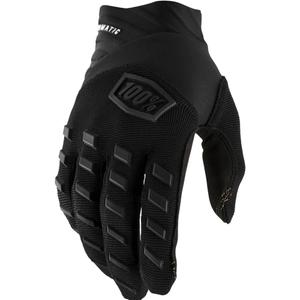Lasten motocross-hanskat 100% Airmatic mustat