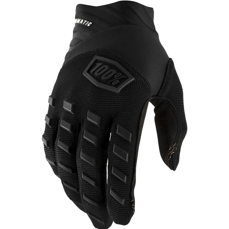 Lasten motocross-hanskat 100% Airmatic mustat