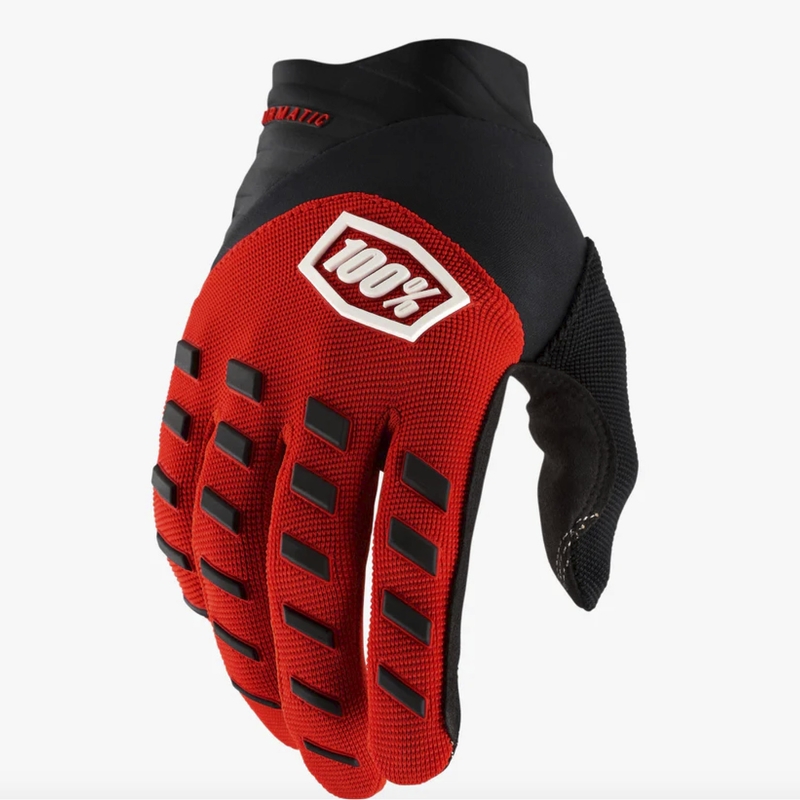 Lasten motocross-hanskat 100% Airmatic puna-musta