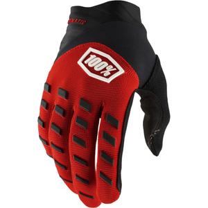 Lasten motocross-hanskat 100% Airmatic puna-musta