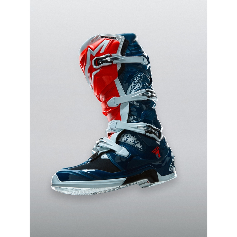 Alpinestars TECH 7 UNITY crossisaappaat puna-valko-siniset