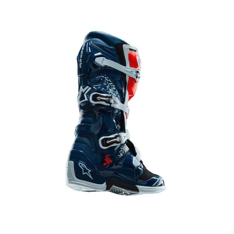 Alpinestars TECH 7 UNITY crossisaappaat puna-valko-siniset