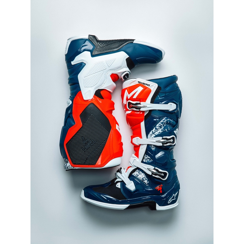 Alpinestars TECH 7 UNITY crossisaappaat puna-valko-siniset