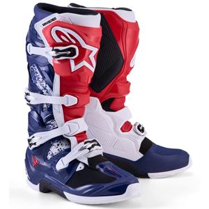 Alpinestars TECH 7 UNITY crossisaappaat puna-valko-siniset