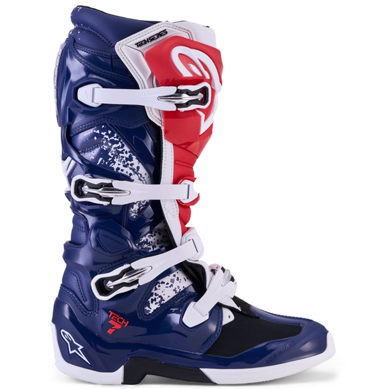 Alpinestars TECH 7 UNITY crossisaappaat puna-valko-siniset