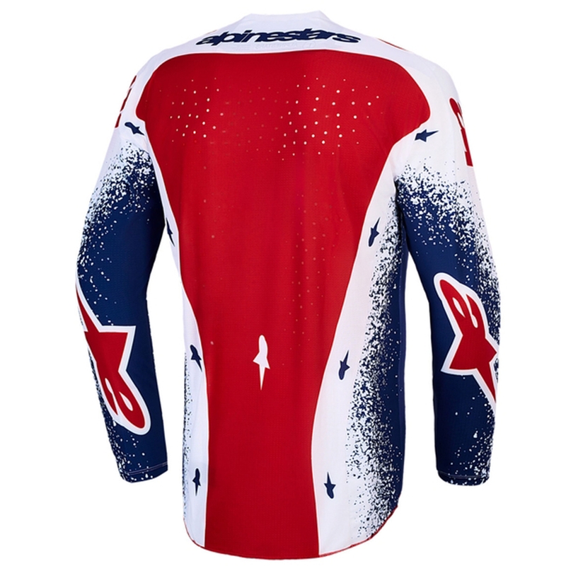 Alpinestars Techstar Limited Edition Unity motocrossipaita punainen-valkoinen-sininen