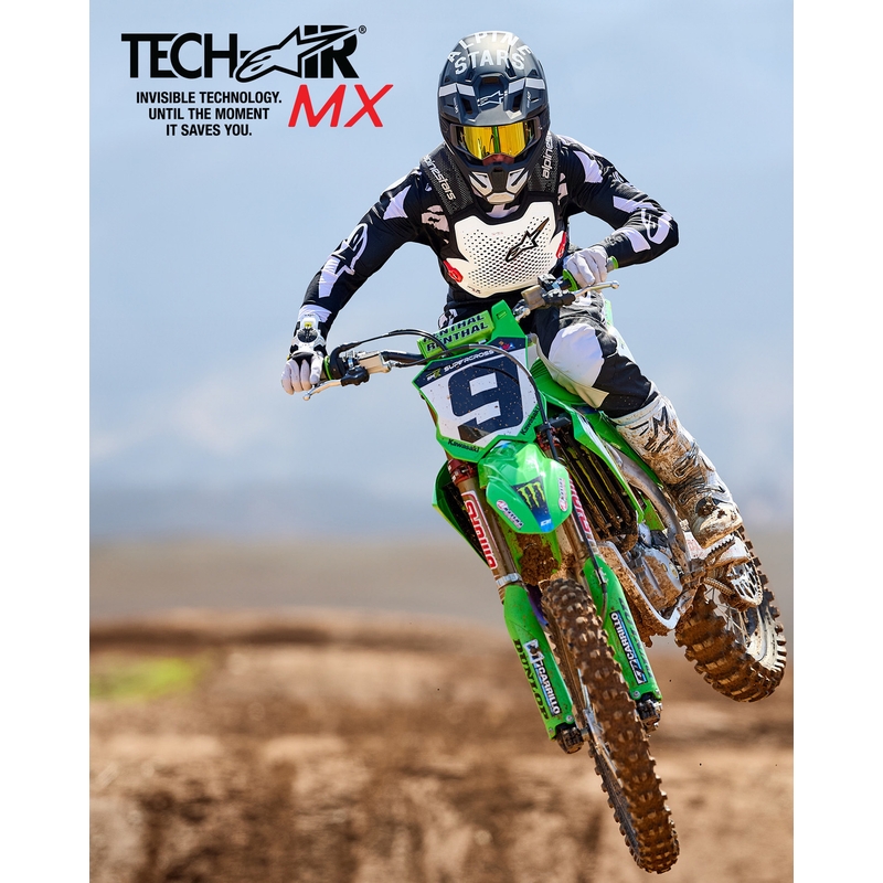 Alpinestars TECH-AIR®MX Plasmajärjestelmän turvatyynyliivi valko-musta-punainen