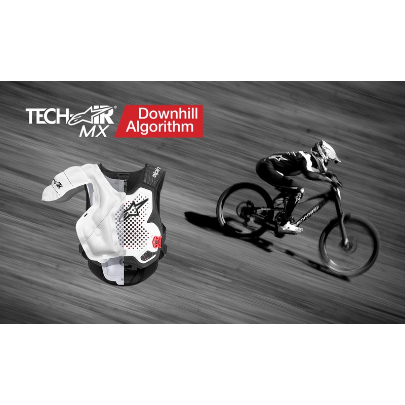 Alpinestars TECH-AIR®MX Plasmajärjestelmän turvatyynyliivi valko-musta-punainen