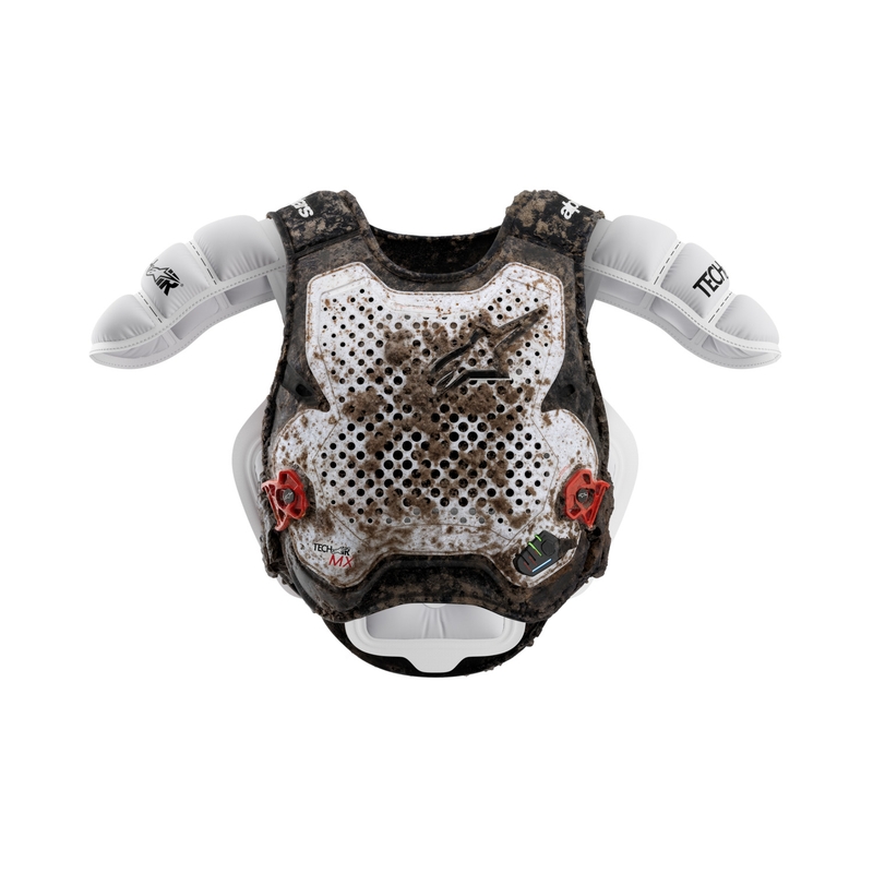Alpinestars TECH-AIR®MX Plasmajärjestelmän turvatyynyliivi valko-musta-punainen