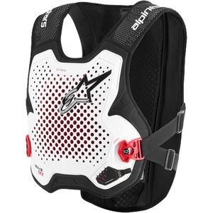 Alpinestars TECH-AIR®MX Plasmajärjestelmän turvatyynyliivi musta-valko-punainen