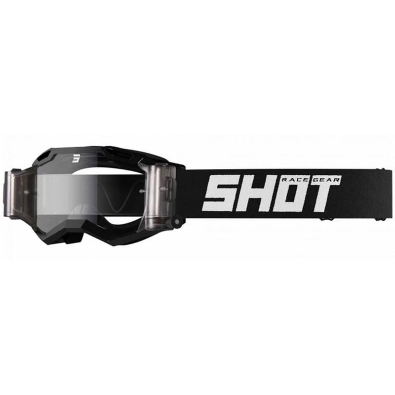 Motocross lasit Shot Assault 2.0 Solid Roll-Off musta