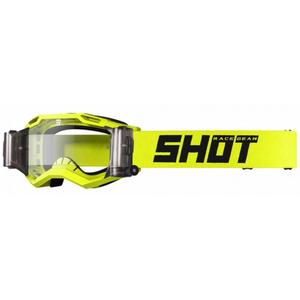 Motocross lasit Shot Assault 2.0 Solid Roll-Off fluo keltainen