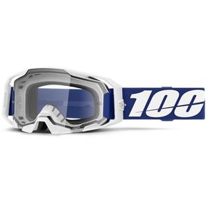 Motocross-lasit 100% ARmatic sininen kirkkaalla pleksillä 100% ARmatic sininen kirkas pleksi
