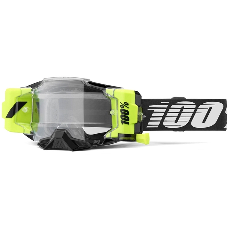 Motocross lasit 100% - USA Armega Forecast musta (kirkas lasi)