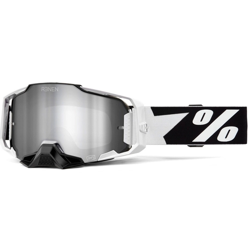 Motocross suojalasit 100% - USA ARMEGA Renen hopea plexi