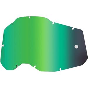 Plexi 100% Racecraft 2/Accuri 2/Strata 2 vihreä peilattu (huurtumaton)