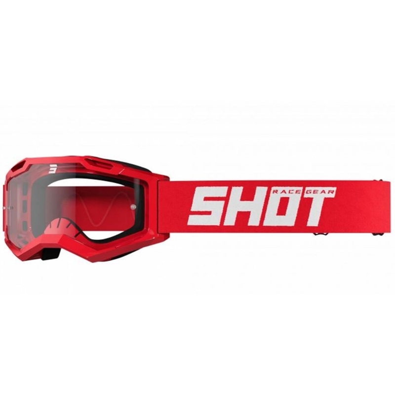 Motocross lasit Shot Assault 2.0 kiinteä punainen