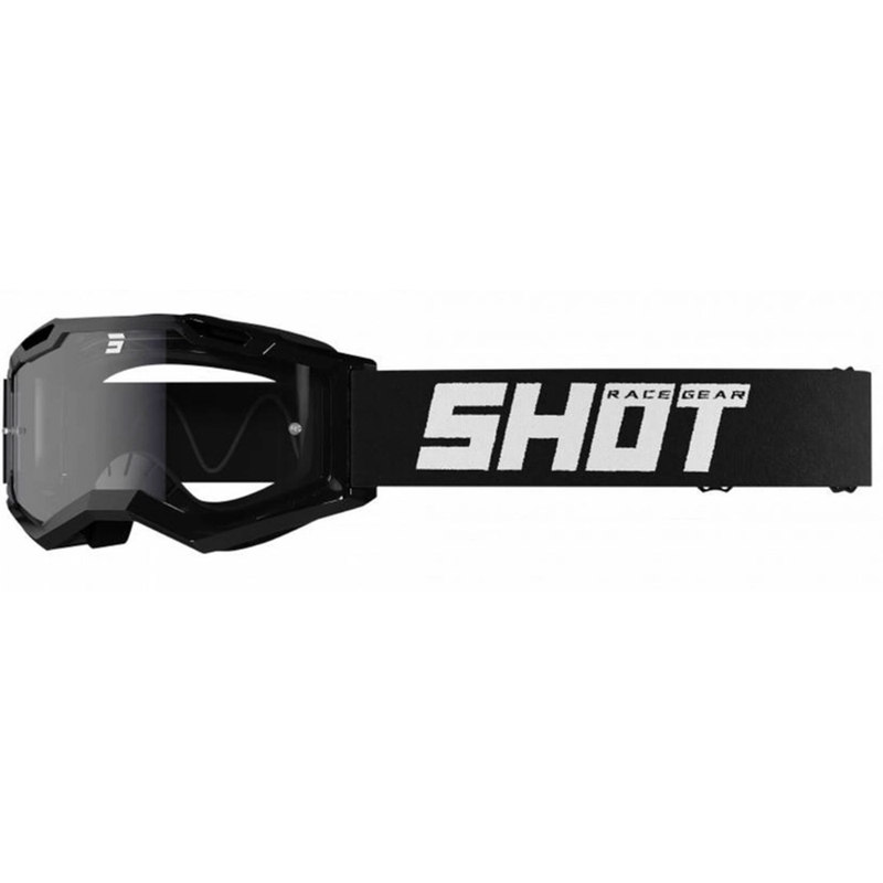 Motocross lasit Shot Assault 2.0 Solid Enduro musta