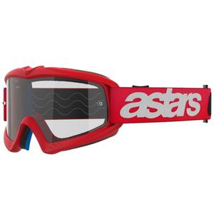 Alpinestars Vision Youth Blaze punainen lasten motocrosslasit kirkkaalla linssillä