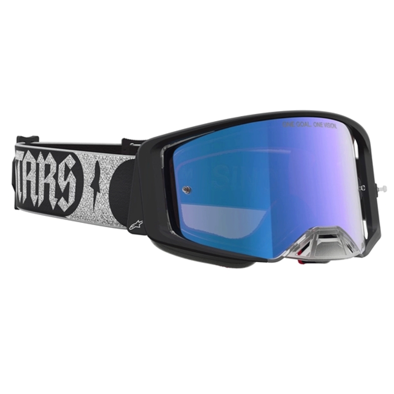 Alpinestars Supertech Atrox crossilasit musta-hopea