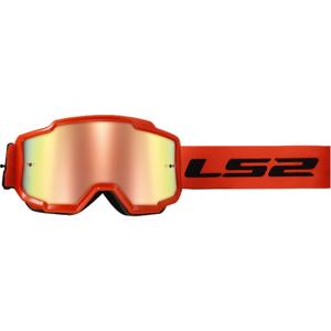 LS2 Charger H-V motocross-lasit oranssi iridium plexillä