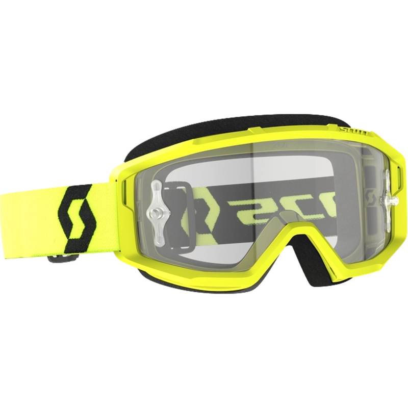 Motocross-silmälasit SCOTT PRIMAL CLEAR musta-fluo-keltainen