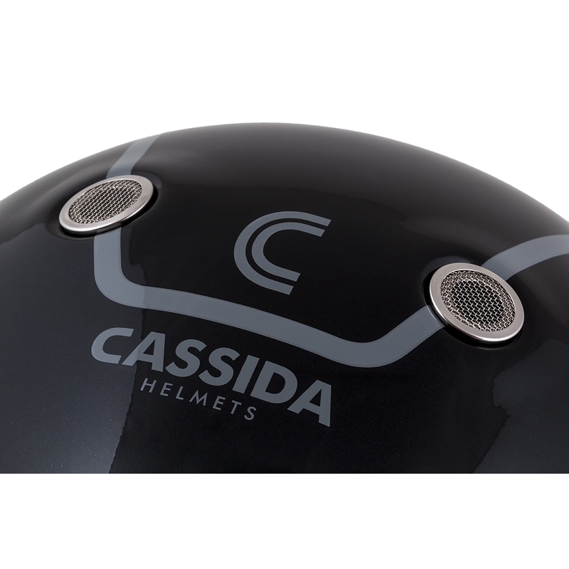 Cassida Fibre Jawa Sport -moottoripyöräkypärä, musta-hopea-punainen, 2 - laatu II. - II. laatu