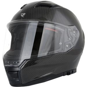 Kokokasvoinen moottoripyöräkypärä Street Racer Titan Carbon black 2 - II. laatu