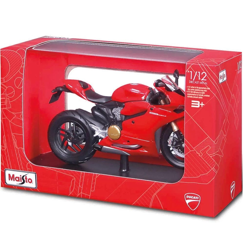 Maisto Ducati 1199 Panigale moottoripyörä malli 1:12 punainen
