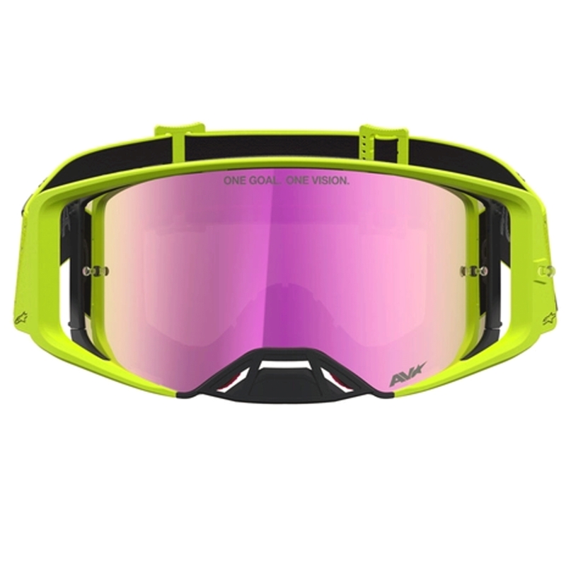 Alpinestars Supertech Vesta motocrossilasit fluo-kelta-musta
